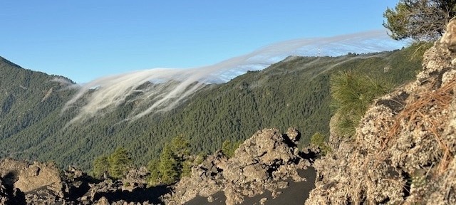 Wolkenwasserfall Wanderung La Palma